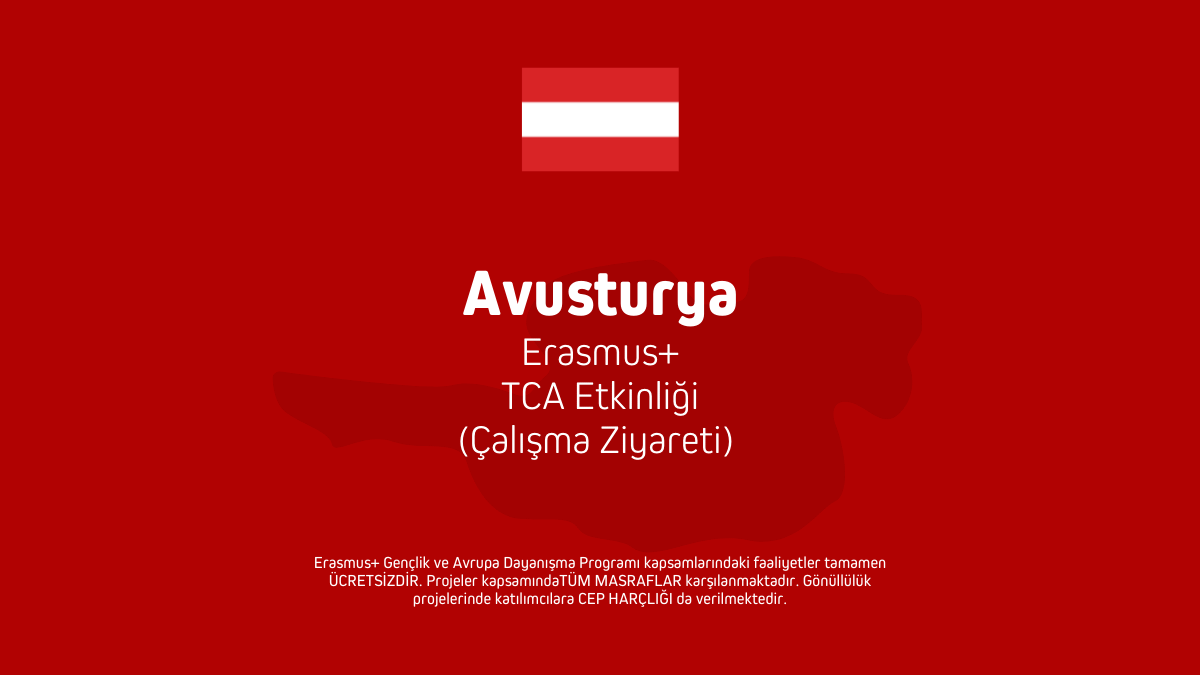 Avusturya Erasmus+ TCA Etkinliği (Çalışma Ziyareti) – 4 Gün