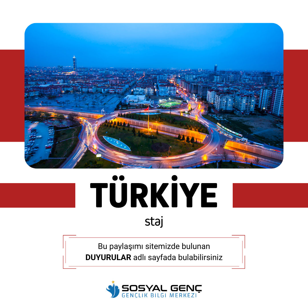 📣 STAJ | 🇹🇷 Konya, Türkiye
